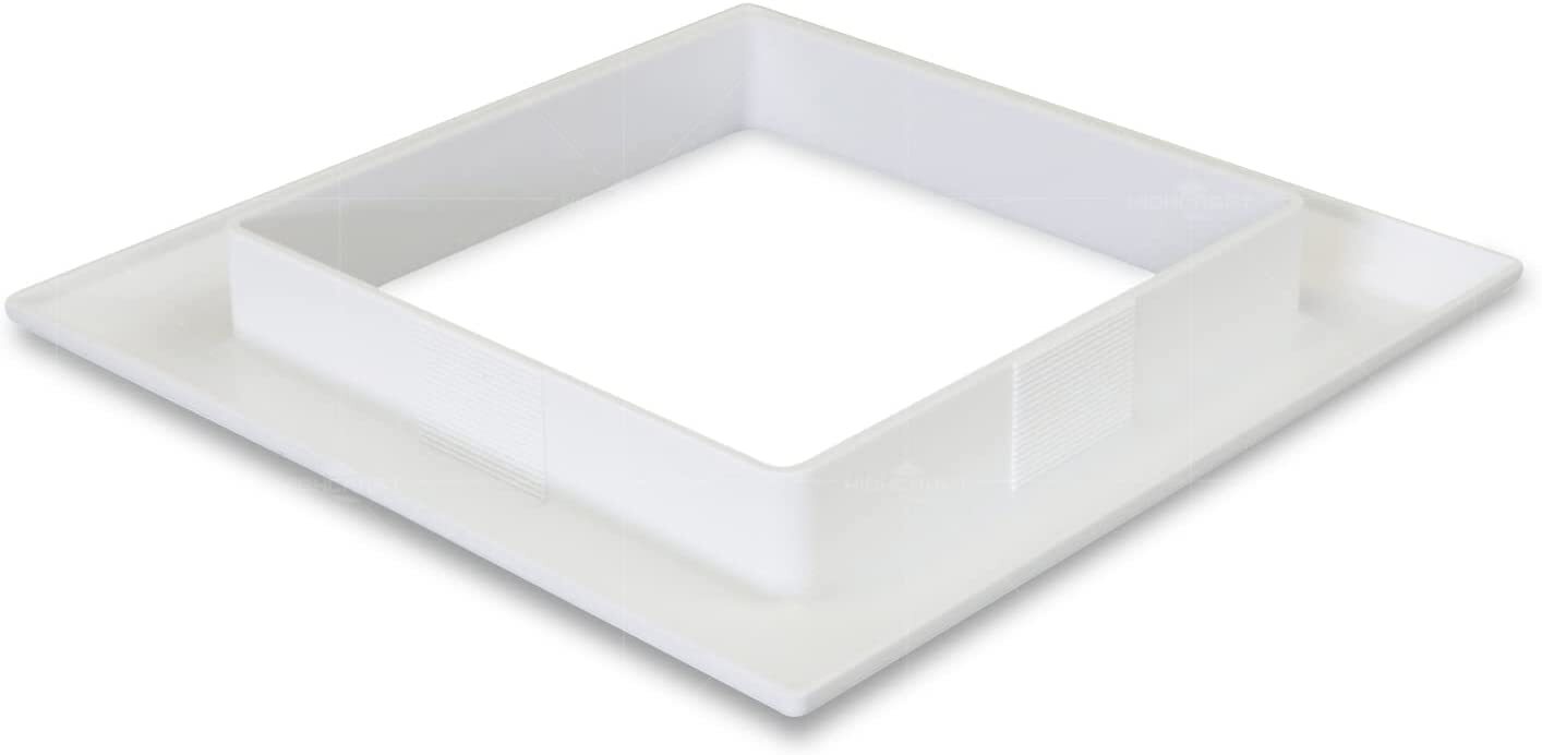 Icemaker Outlet Box Square Faceplate Replacement White ABS New Free Shipping