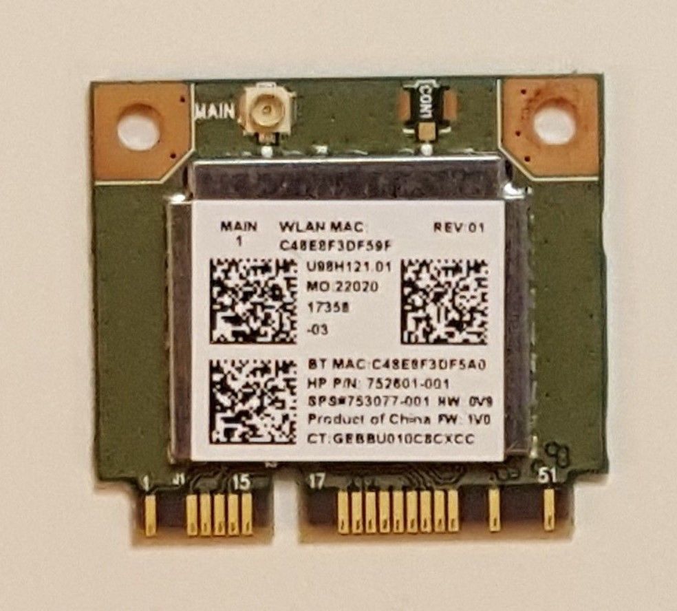 OEM!! HP STREAM 11-D010WM 11-D SERIES WI-FI WIRELESS CARD 753077-001 752601-001