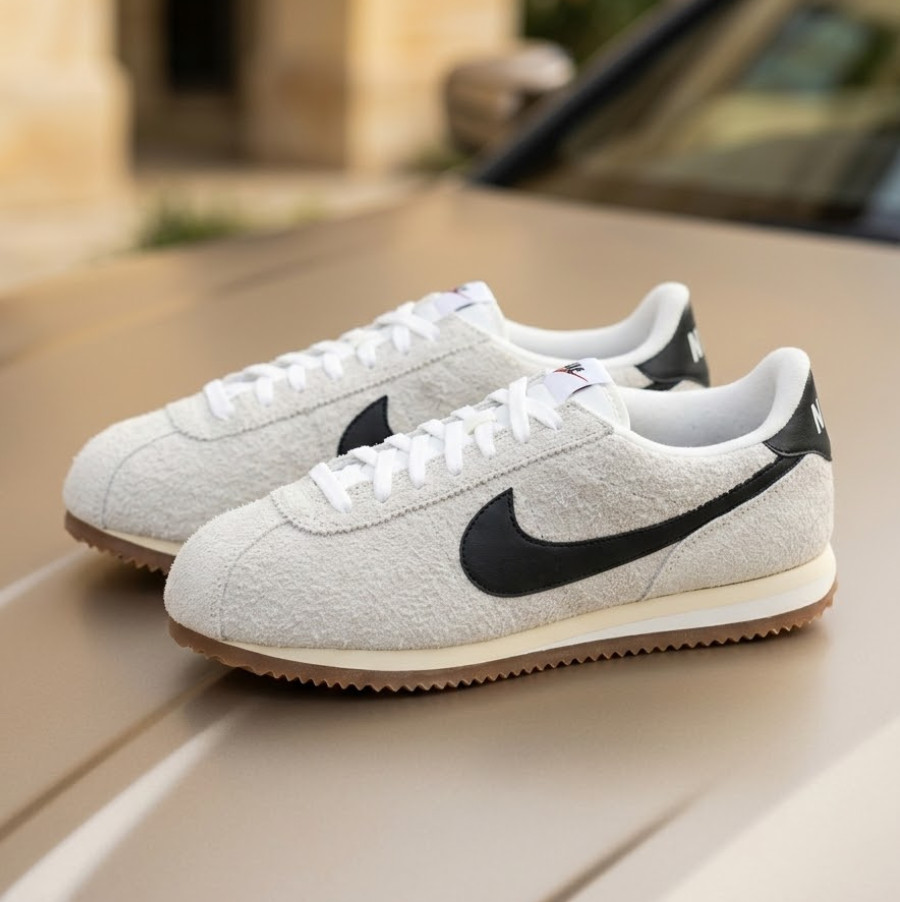 Nike Cortez Vintage Muslin Black FJ2530-102 Womens New