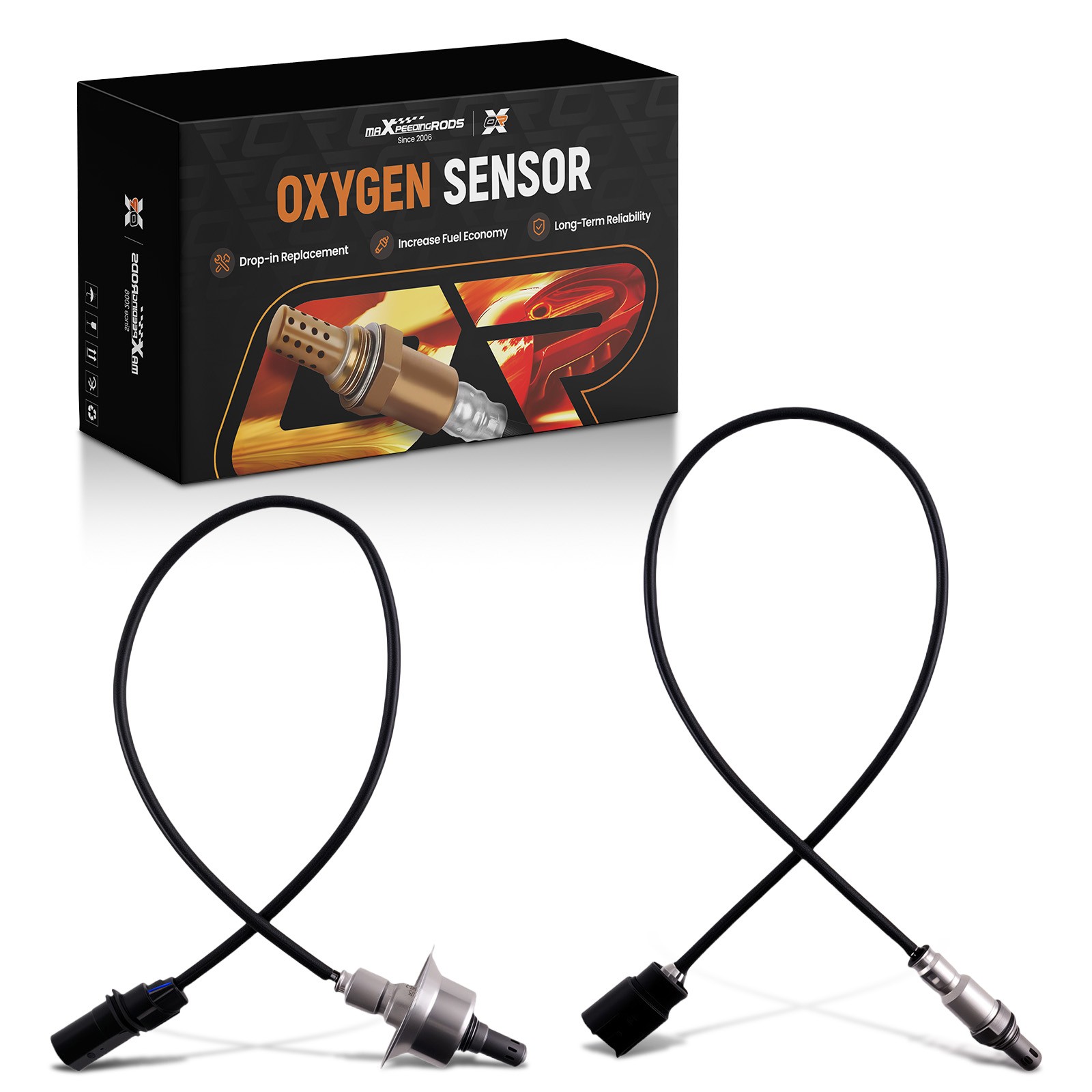 Set of 2 Upstream&Downstream O2 Oxygen Sensor For Fiat 500  1.4L L4 SOHC 2012-17