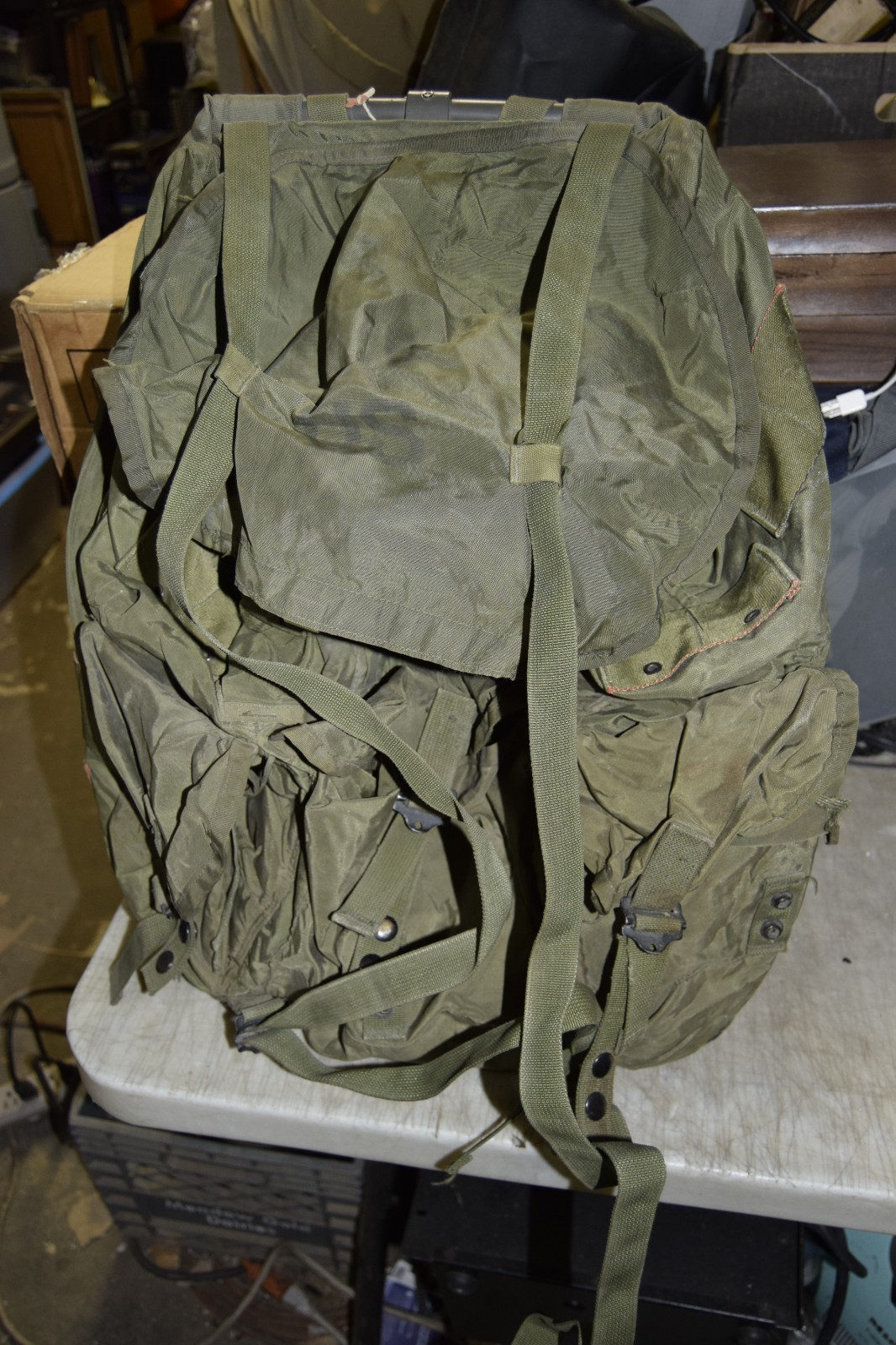 US Army USGI Alice Combat Nylon Field Pack & Straps LC-1 Large With Frame *READ*