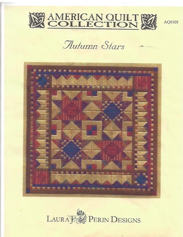REDUCED AGAIN!  AUTUMN STARS Counted Needlepoint Pattern
