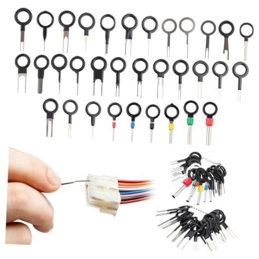 41PCS Electrical Terminal Removal/Depinning Tool Kit,Single/Dual/Three Pin |