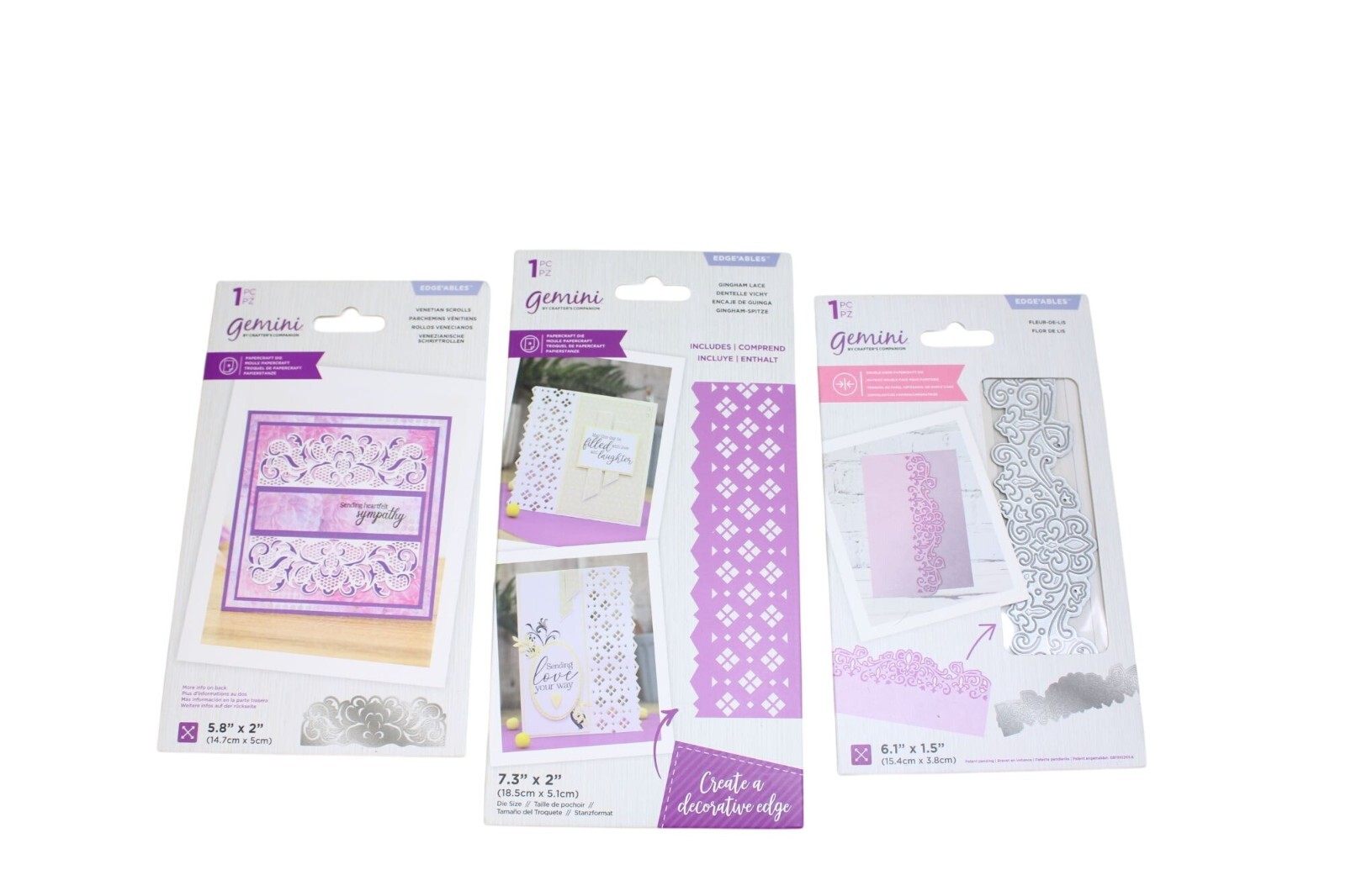 Crafters Companion Gemini Dies Edge'Ables Edgeables 93049 UNUSED