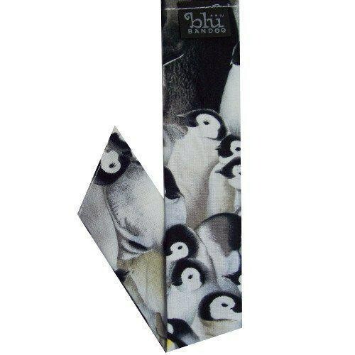Blubandoo Cool Tie Scarf  with Water Activated Crystals - Emperor Penguins