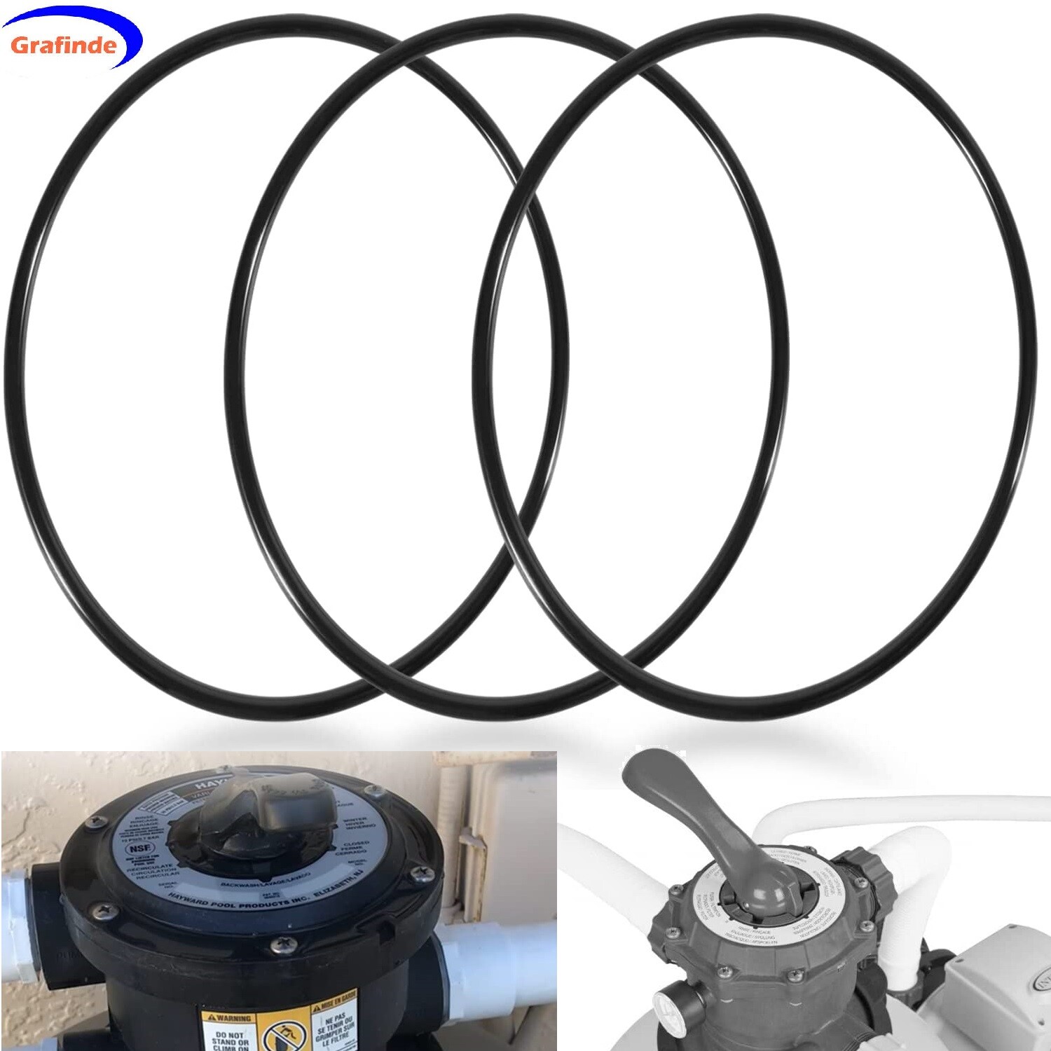 3PCS SPX0714L Cover O-Ring Compatible with Hayward for SP0714T Vari-Flo XL Valve