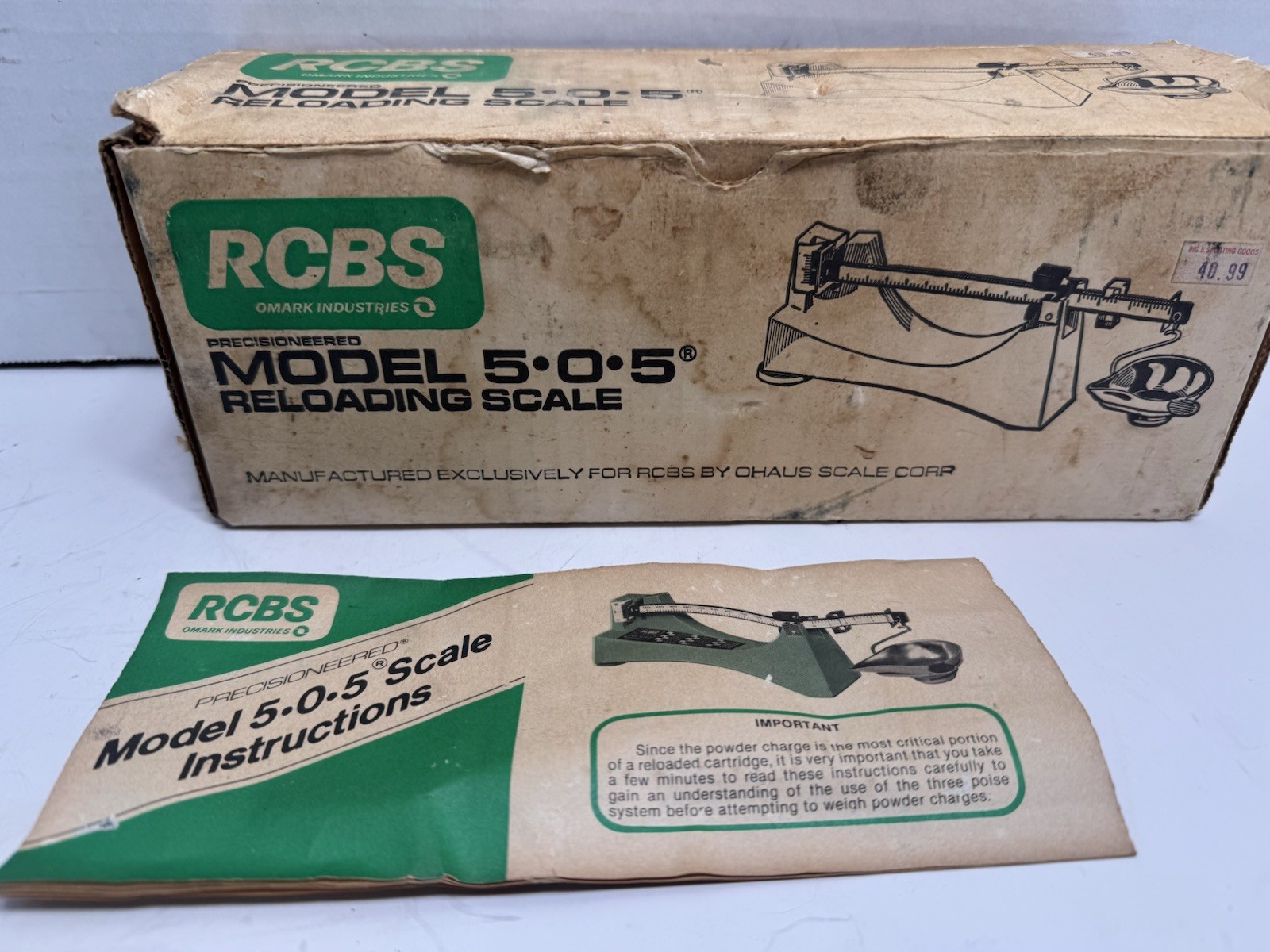 RCBS 5-0-5 Scale Reloading Powder Model 505
