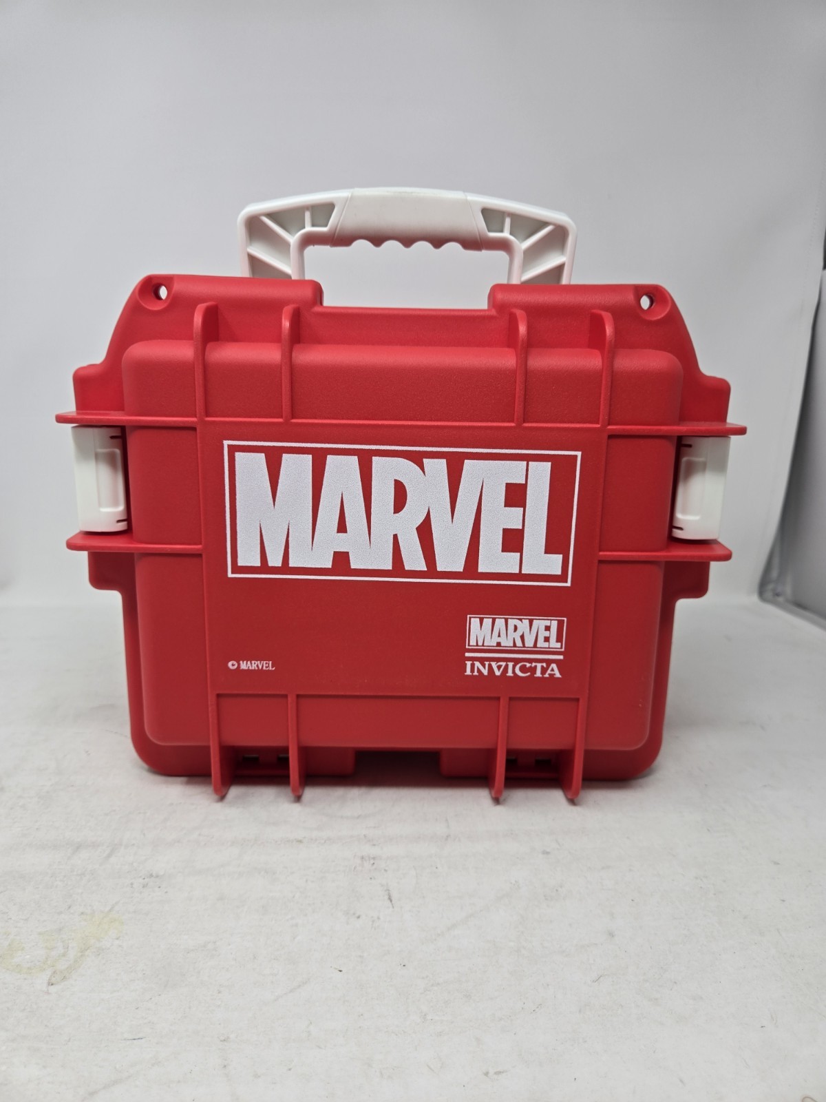 Invicta Marvel Red Watch Collector Case 3 Slot w/ Foam Inserts