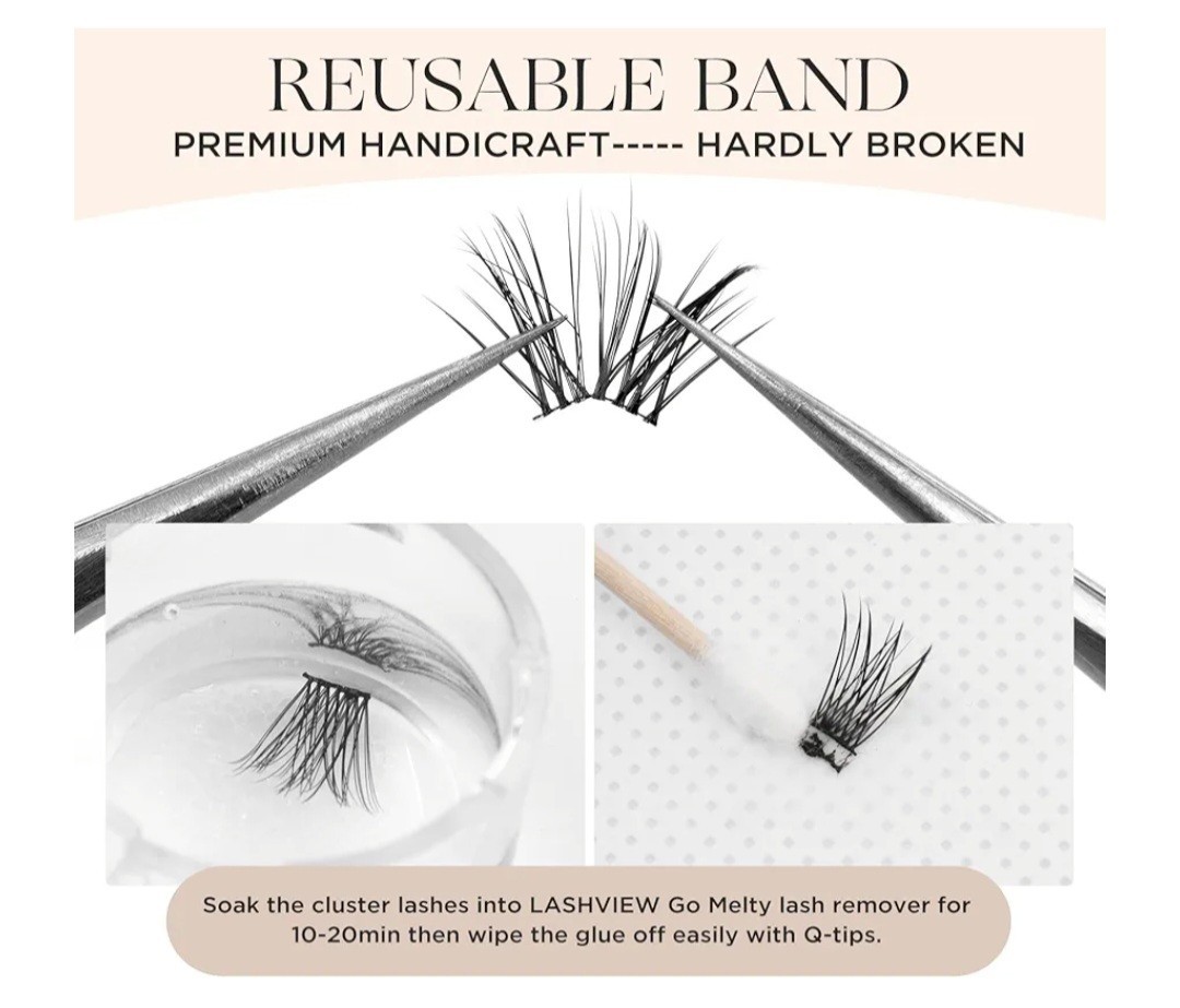 Lashview Lash Clusters Kit, DIY Eyelash Extensions