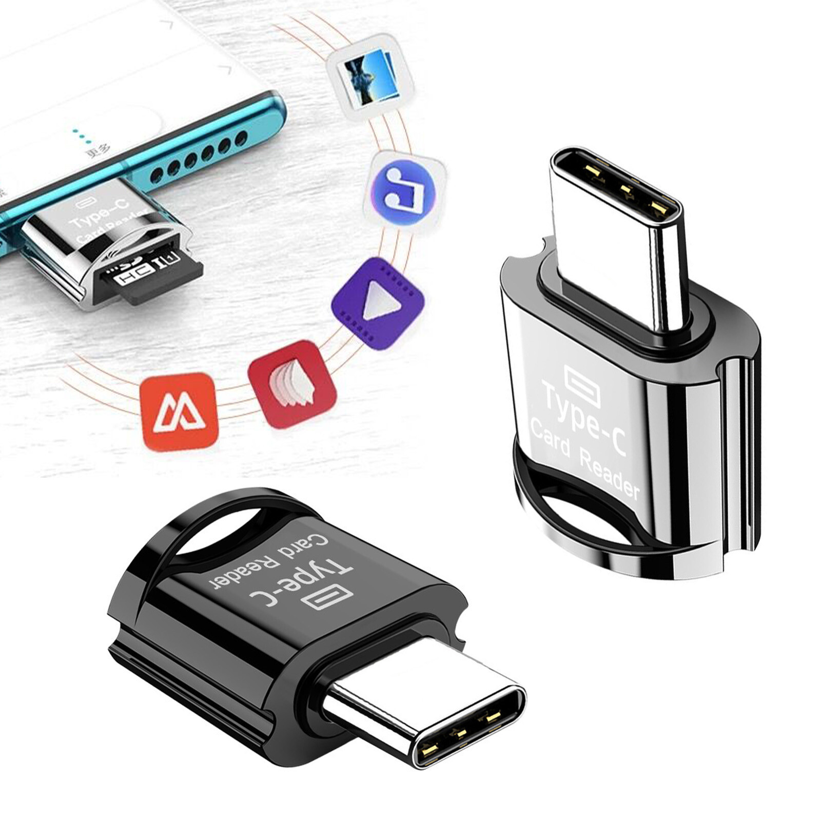 Smart Card Reader USB 3.0 Type C Micro SD TF Memory Adapter Laptop Computer xY
