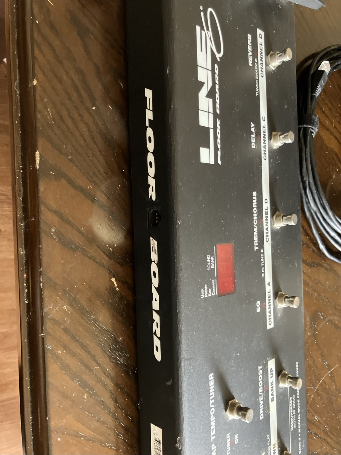 Line 6 POD Floor Board Multi Effects Controller Dual Foot Pedal w/OEM Cable