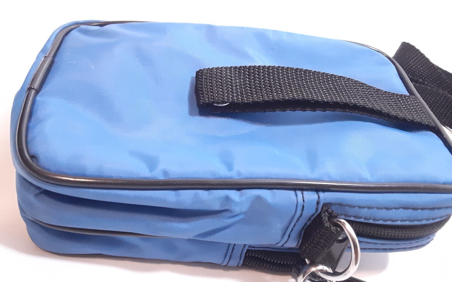 Sun Valley Camera Case W/Pockets, Shoulder Strap Blue (7"×4" in)