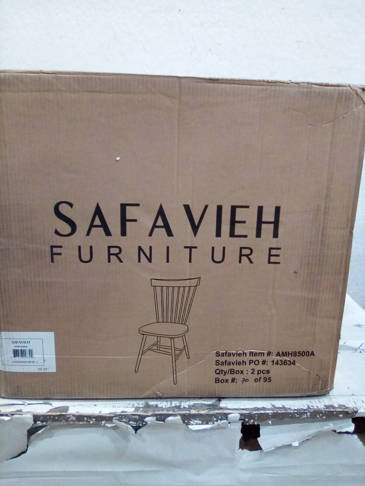 Safavieh PARKER SPINDEL SIDE CHAIR, Reduced Price 2172729735 AMH8500A