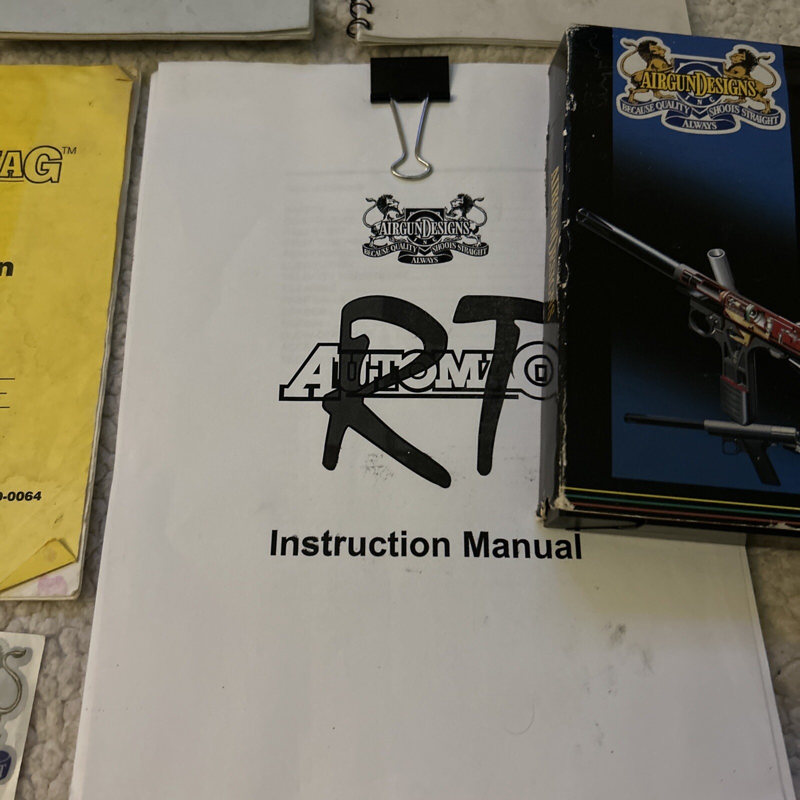 Automag Minimag,Micromag Instruction Manuals