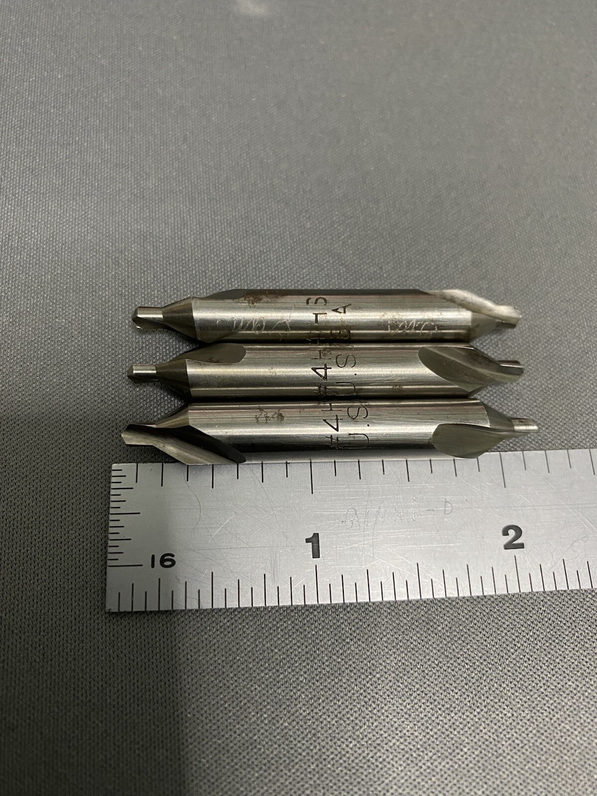 Unbranded #4 HS Double End Countersink USA New Lot of 3 Pre-owed  Liquidation