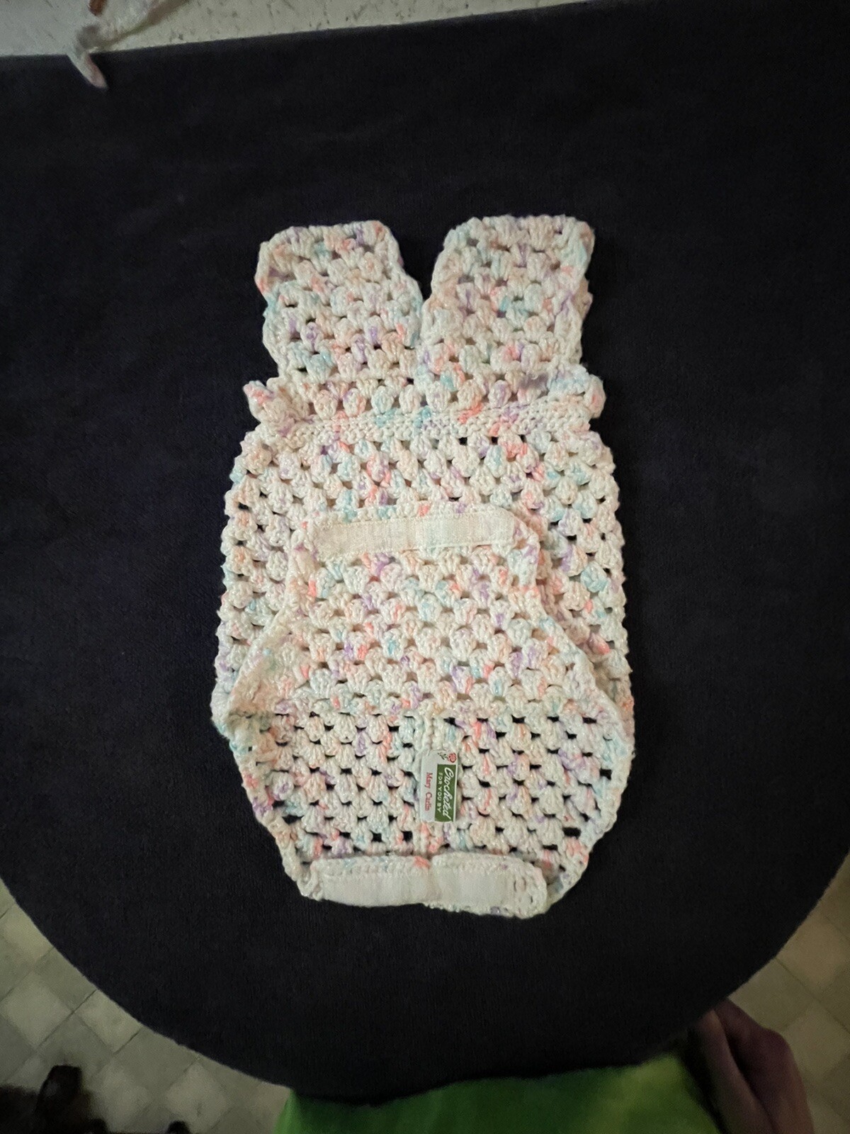 Newborn hand crocheted Romper & Bonnet