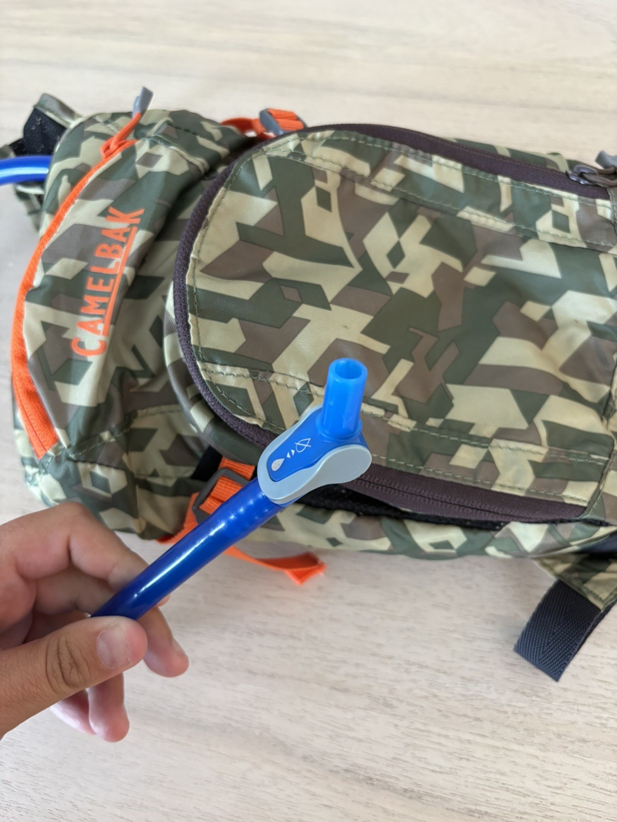 Camelbak Mini Mule Hydration Backpack Olive Green Camouflage Hiking Camping