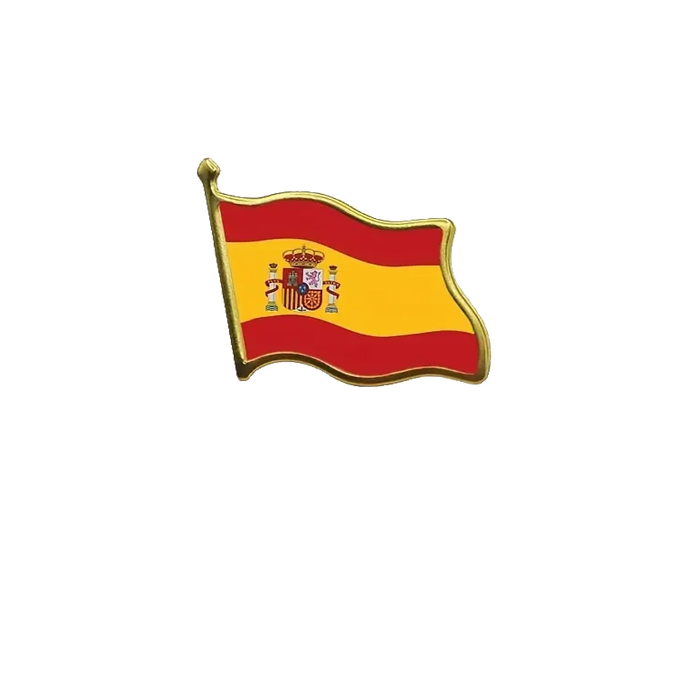 Spain Pin Espana Pin Flag Lapel Pin La Rojigualda Flag Spain Badge