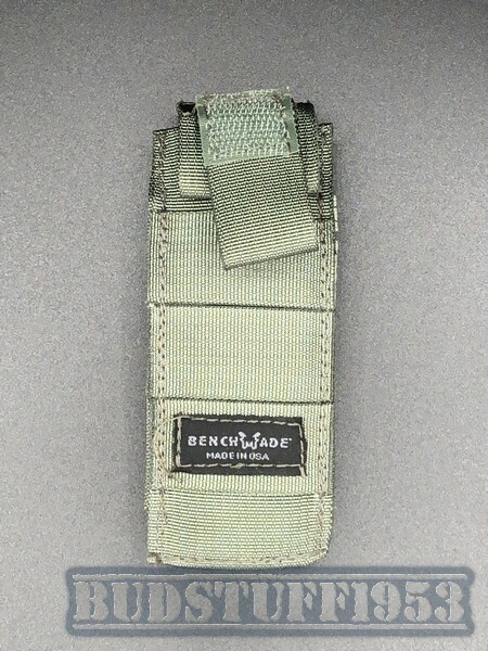 Benchmade Molle Pouch/Sheath-Foliage Green-Snap Closure with Malice Clip