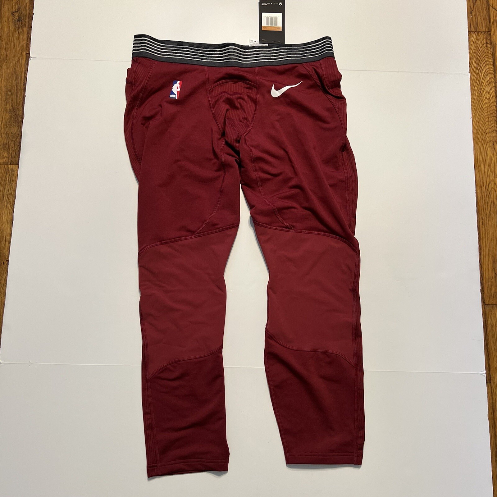 Nike Pro Hyperstrong 3/4 Leggings Men’s NBA SIZE 2XL-TALL MAROON