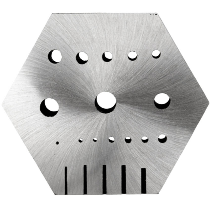 Hexagonal Riveting Anvil Jeweler Multi-Functional Bench Hex Steel Block Drilling