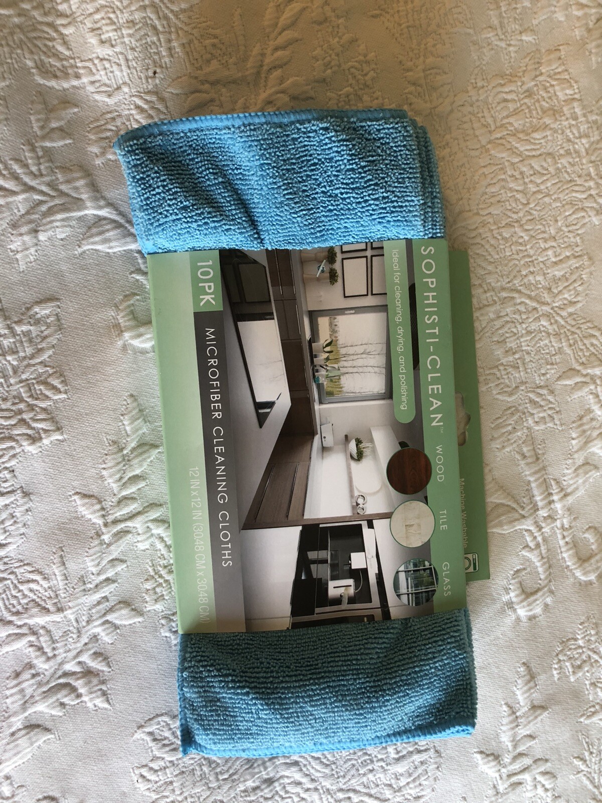 Sophisti-Clean Microfiber Cleaning Cloths pkg of 10 Blue