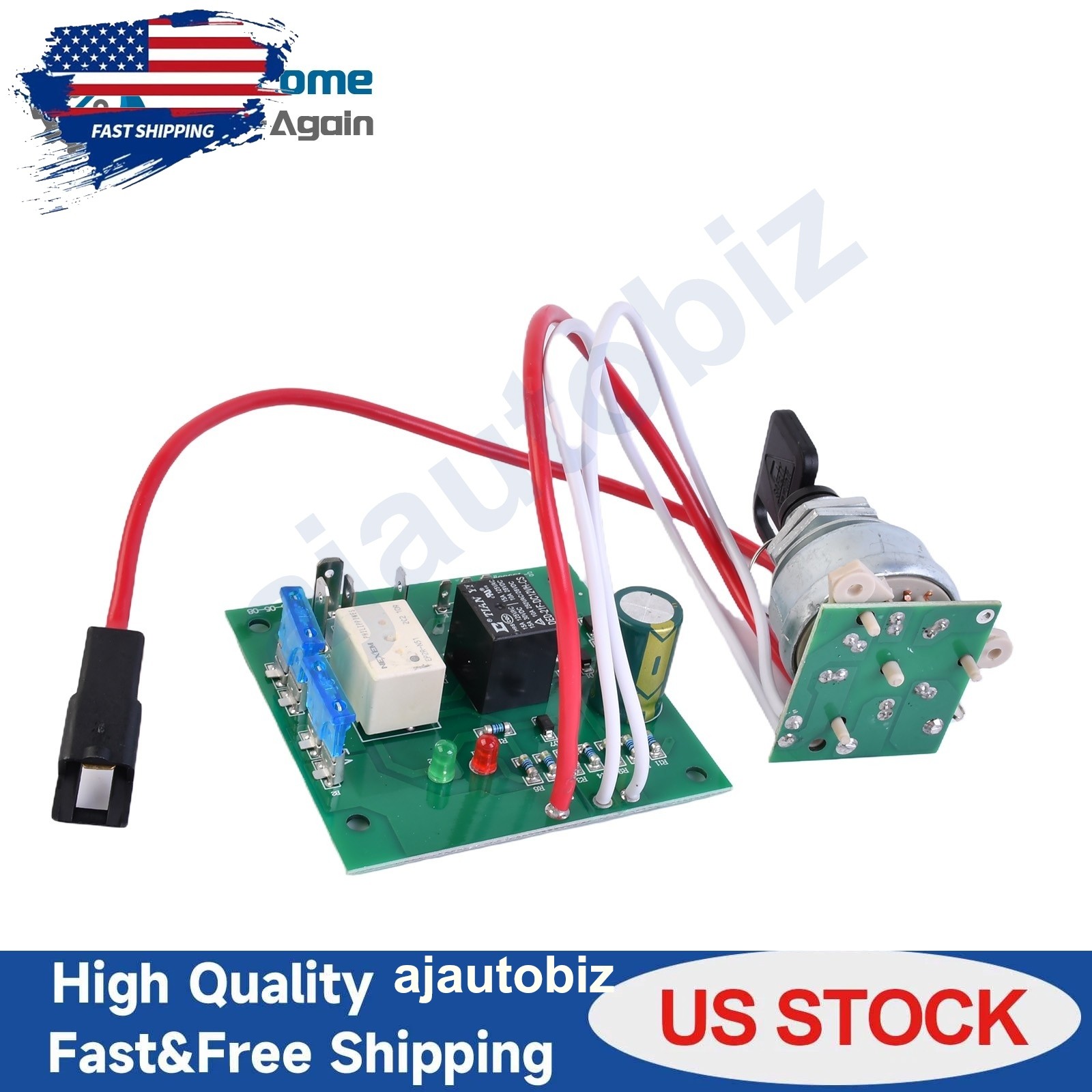 For John Deere 415 425 445 455 AM118981 AM120819 AM136681 Ignition Switch