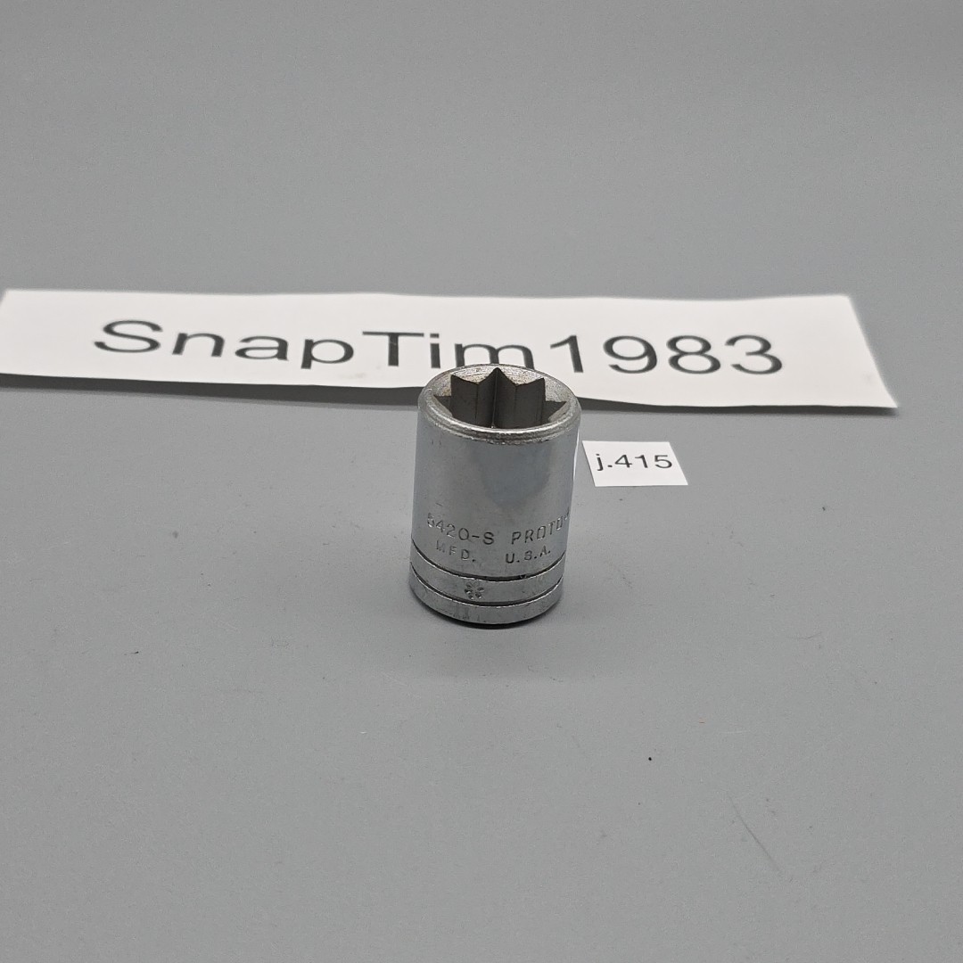 PROTO Tools 5420-S - 5/8" Chrome Socket 1/2" Drive 8 Point USA
