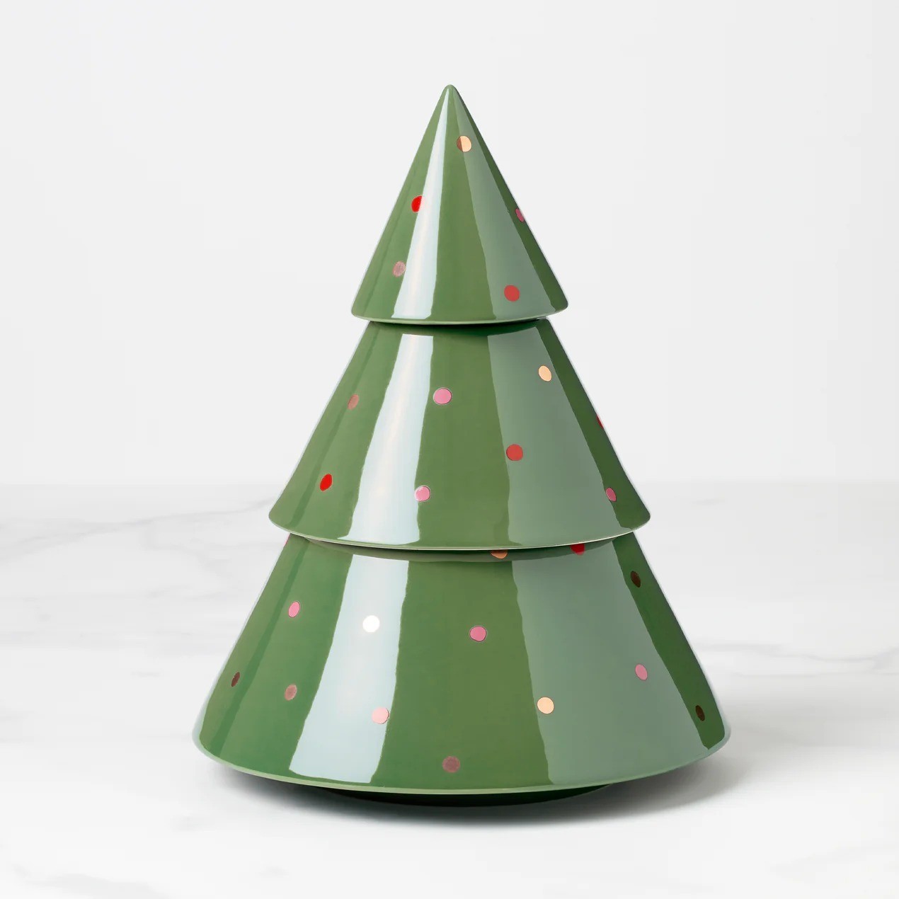KATE SPADE FIGURAL EVERGREEN TREAT JAR  897067 .NEW IN BOX.