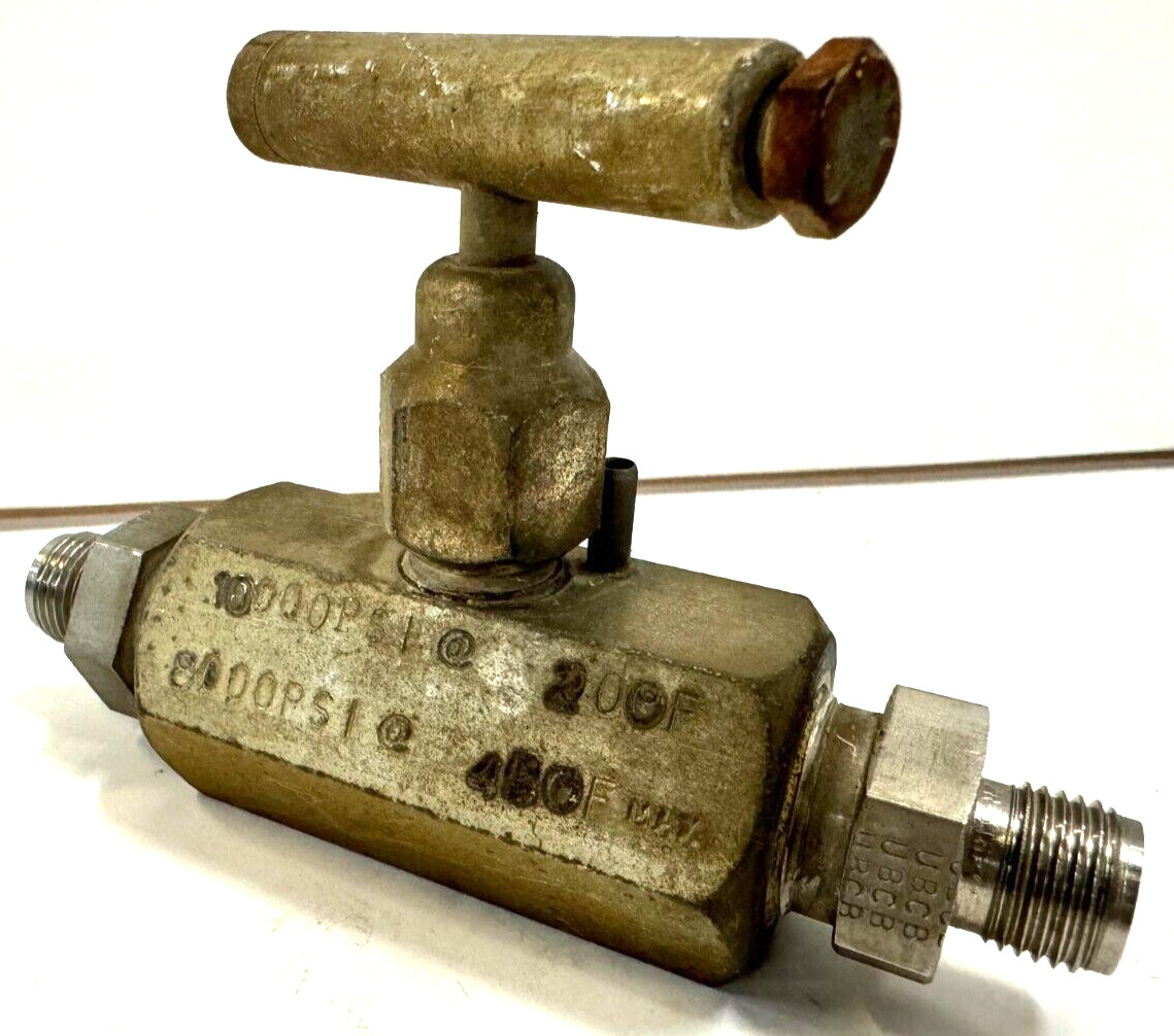 PGI NEEDLE VALVE V508CCT 1/4" X 1/4" THREADED