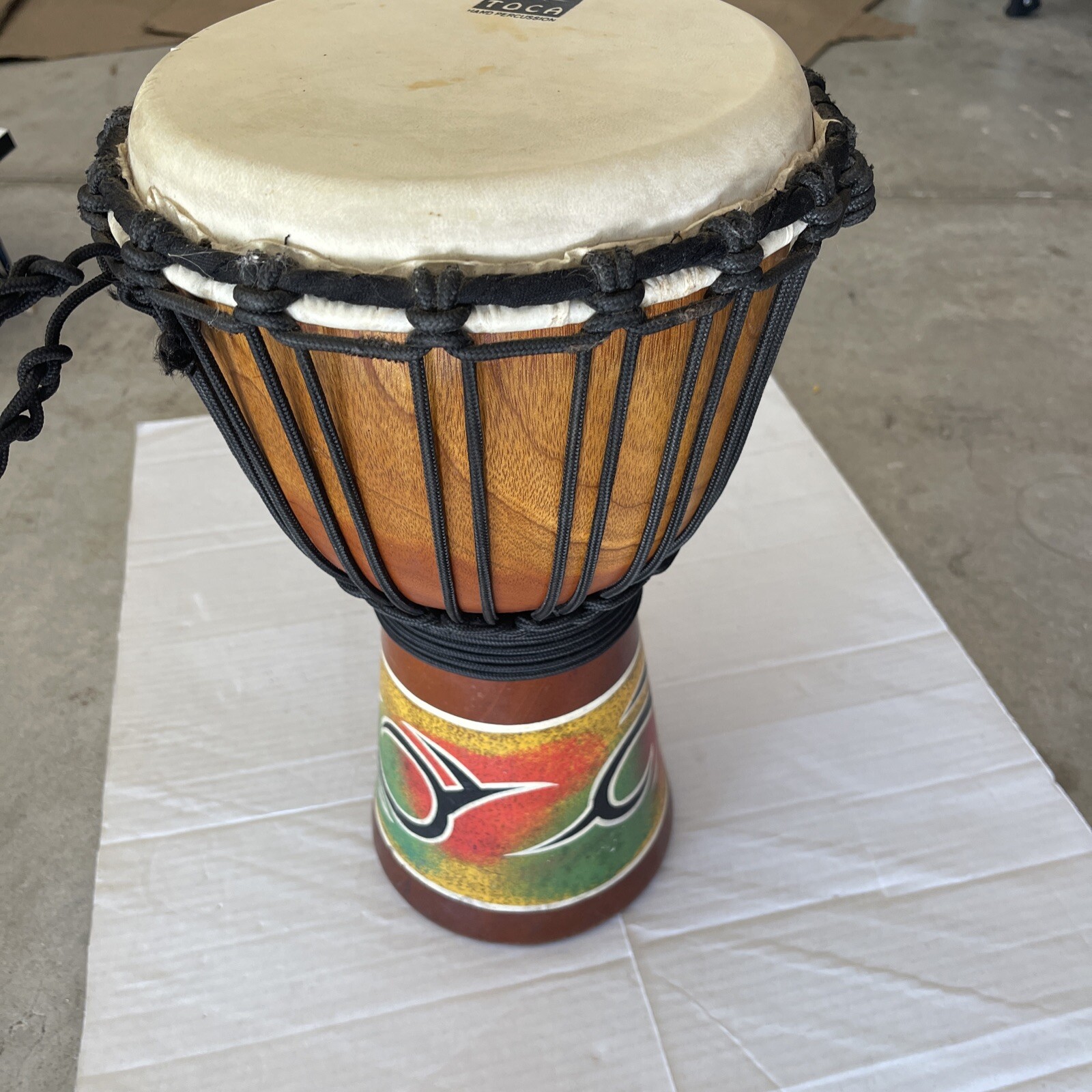 Meinl Percussion Rope Tuned Headliner Series Wood Djembe - 8" Diameter