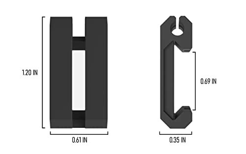 Picatinny Weapon Light Pressure Switch Cable Clips | Black