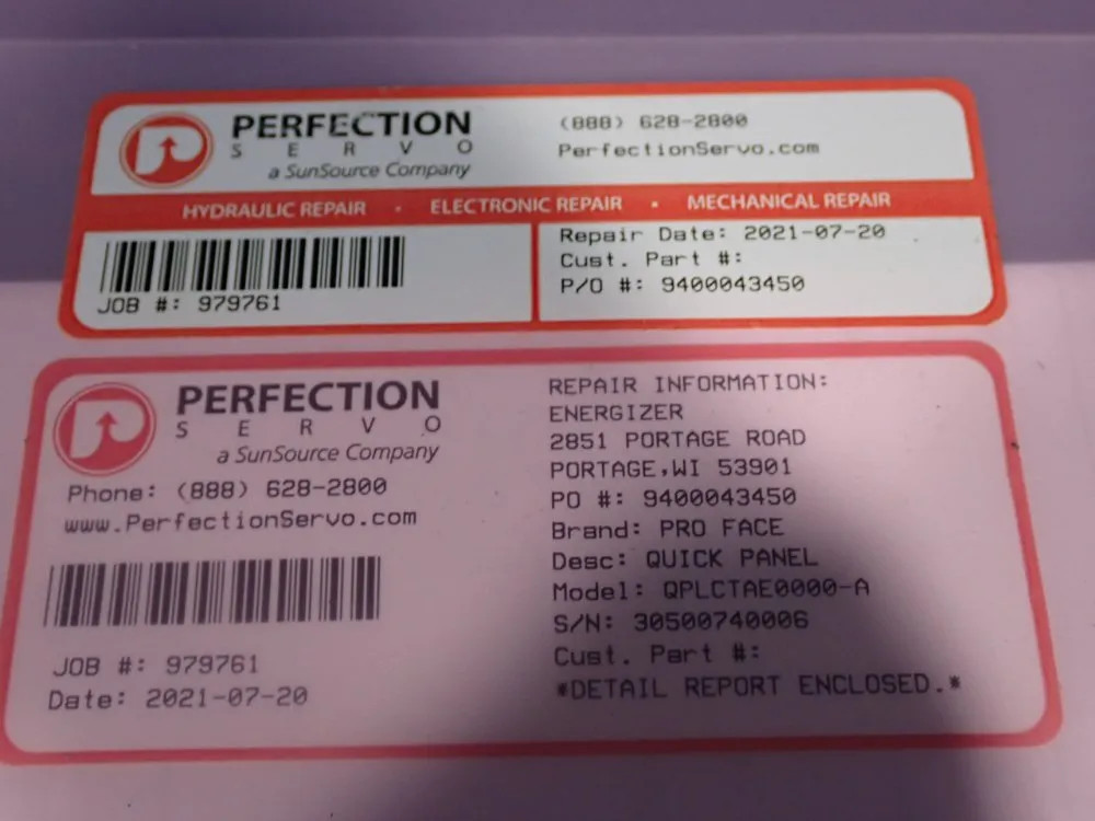 PROFACE QPLCTAE0000-A QUICK PANEL 12250980404