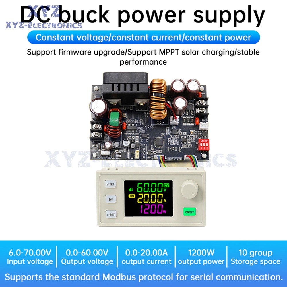 XY6020 CNC Adjustable Voltage Regulator DC Buck Power Supply Module 20A/1200W