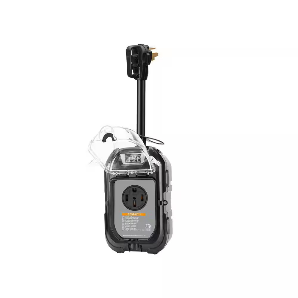 50A 1-Outlet EMS Surge Protector with Time Delay