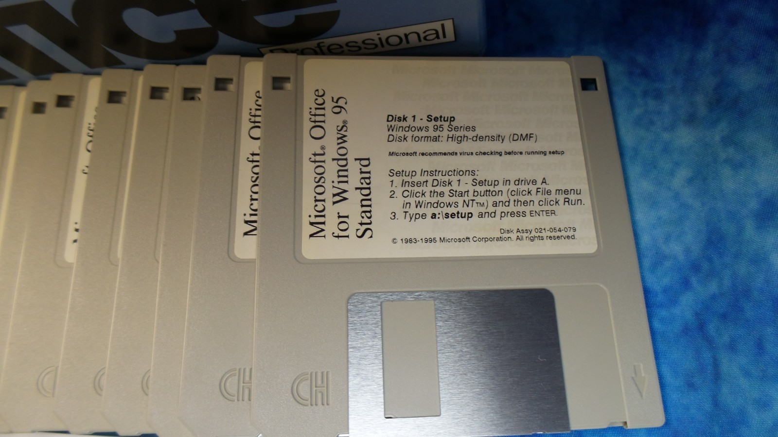 Vintage Microsoft Office for Windows 95 Standard on 3.5" Floppy Disk w/extras