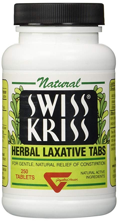 Swiss Kriss Herbal Laxative Tablets, 250 Count