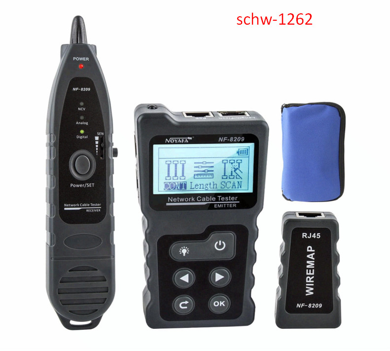NF-8209 Network Cable Tester, Ethernet Cable Wire Tester with POE & NCV