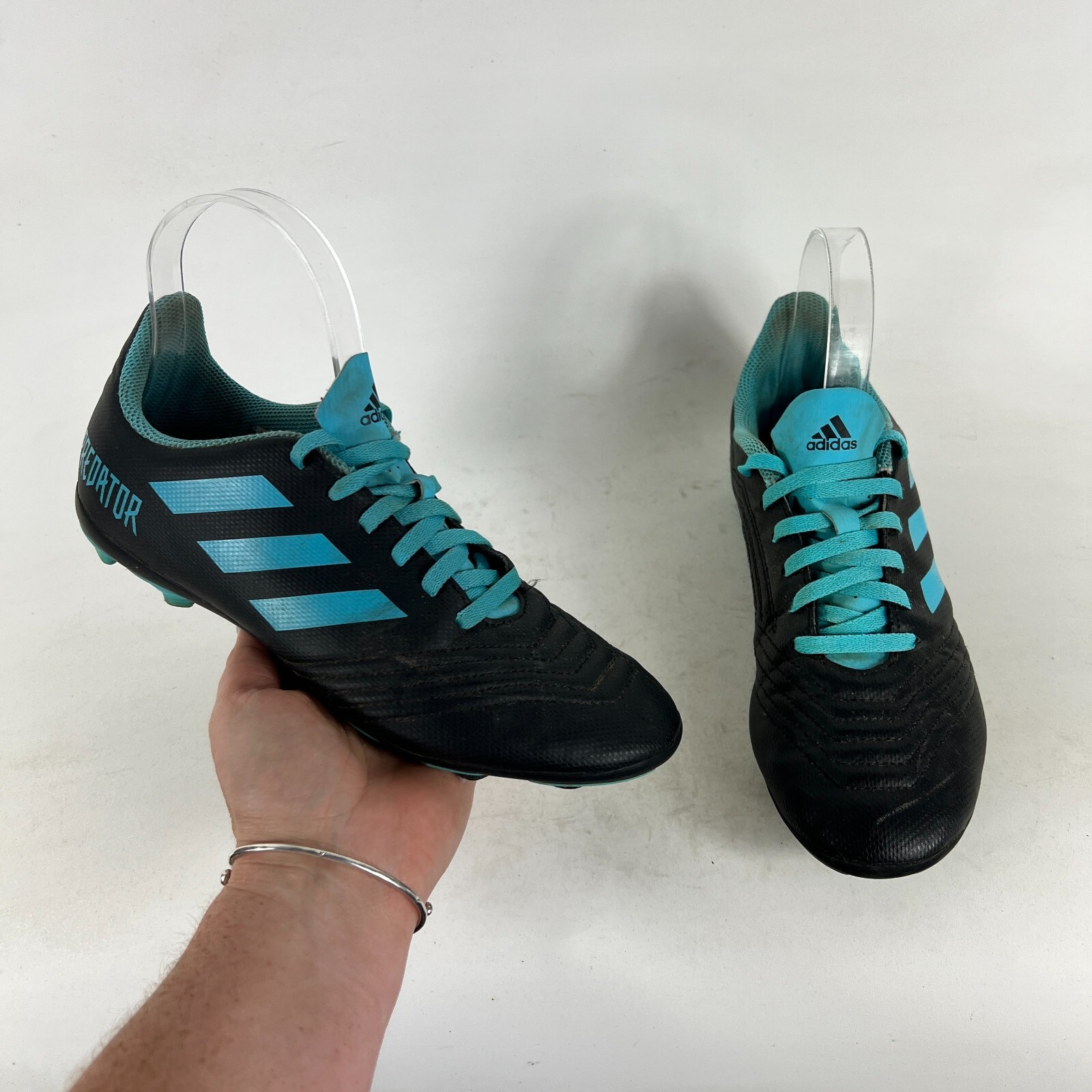 Adidas Predator 19.4 Men's 5.5 Black Lace-Up Low Football Cleats Shoes G25823