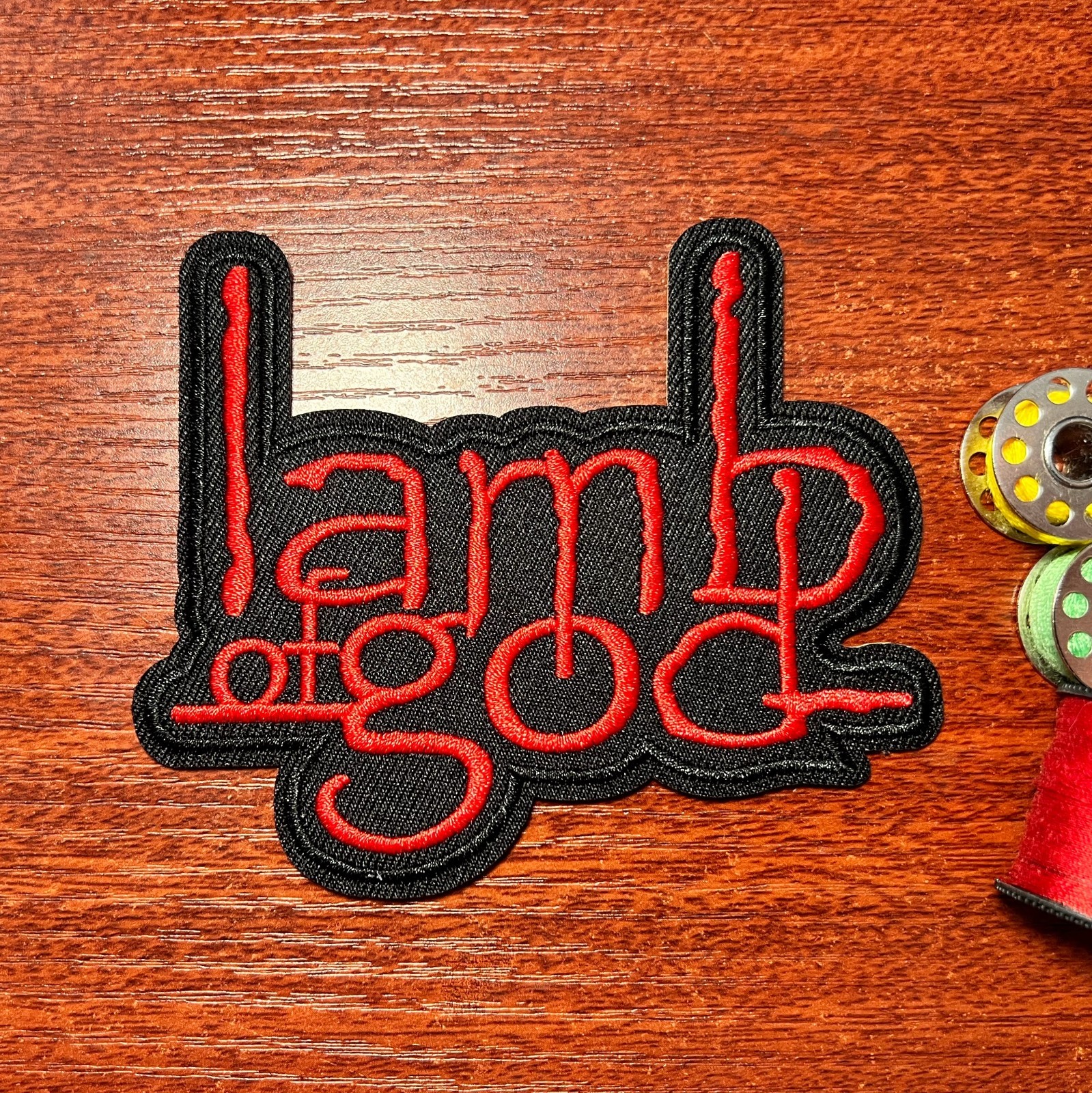 Lamb of God Patch Heavy Metal Rock Band Music Embroidered Iron On 3.25x4"