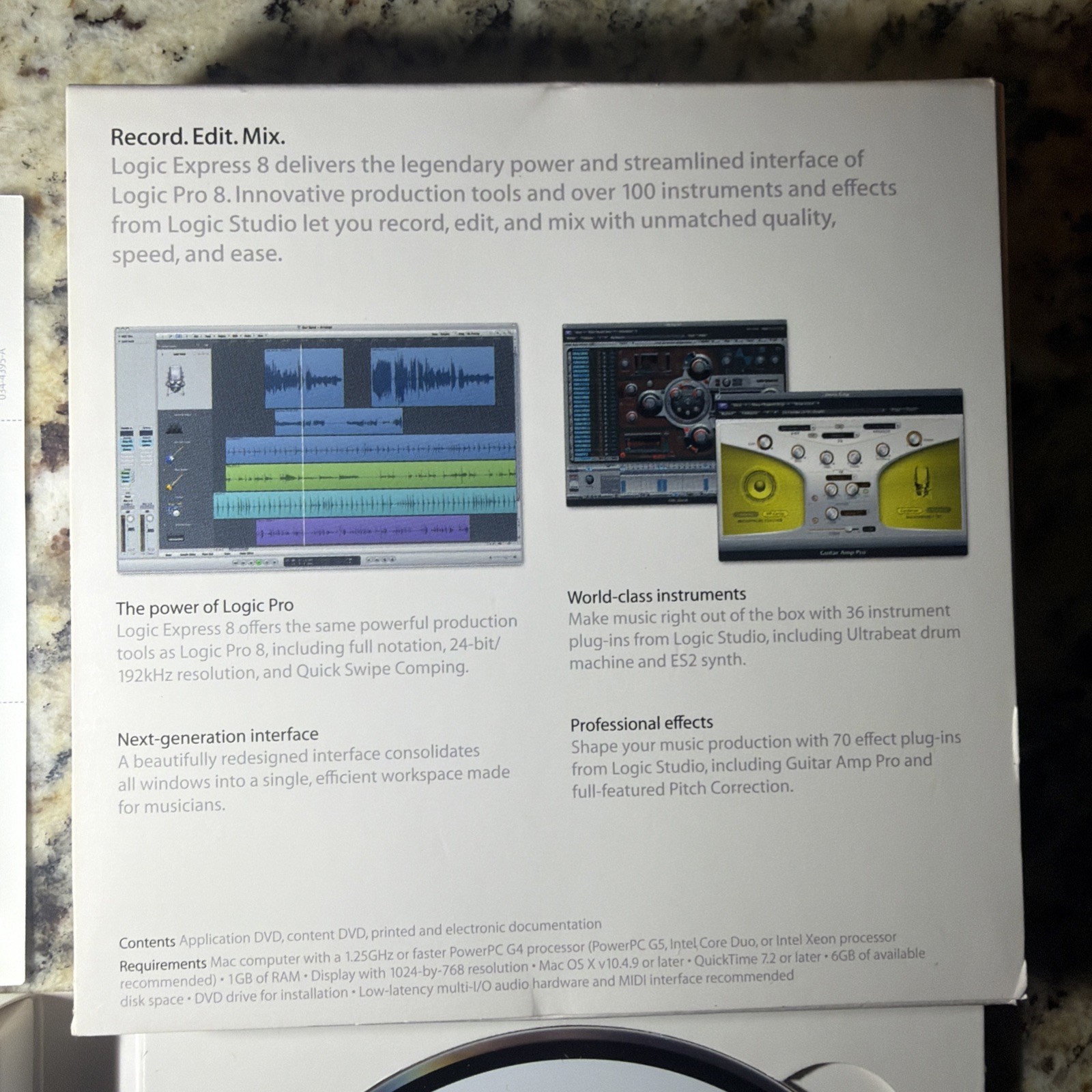 Apple Logic Express 8: Music Editing/Composing for Intel-based (Mac) retail key