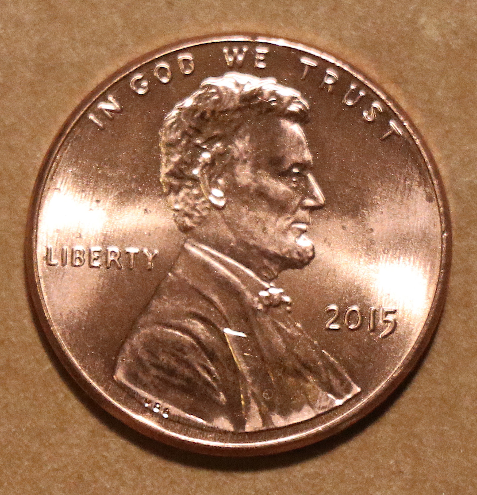 2015 Lincoln Shield cents  BU