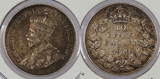 CANADA 1919 10 Cents George V #WC78749