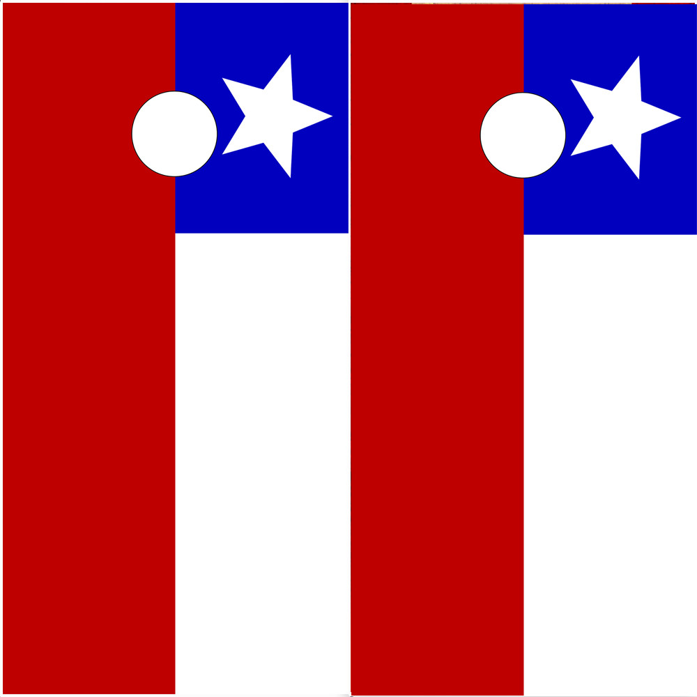 Cornhole Wrap CHILEAN FLAGS Beanbag Toss Vinyl Decals FLAG OF CHILI - 2 pack #CL