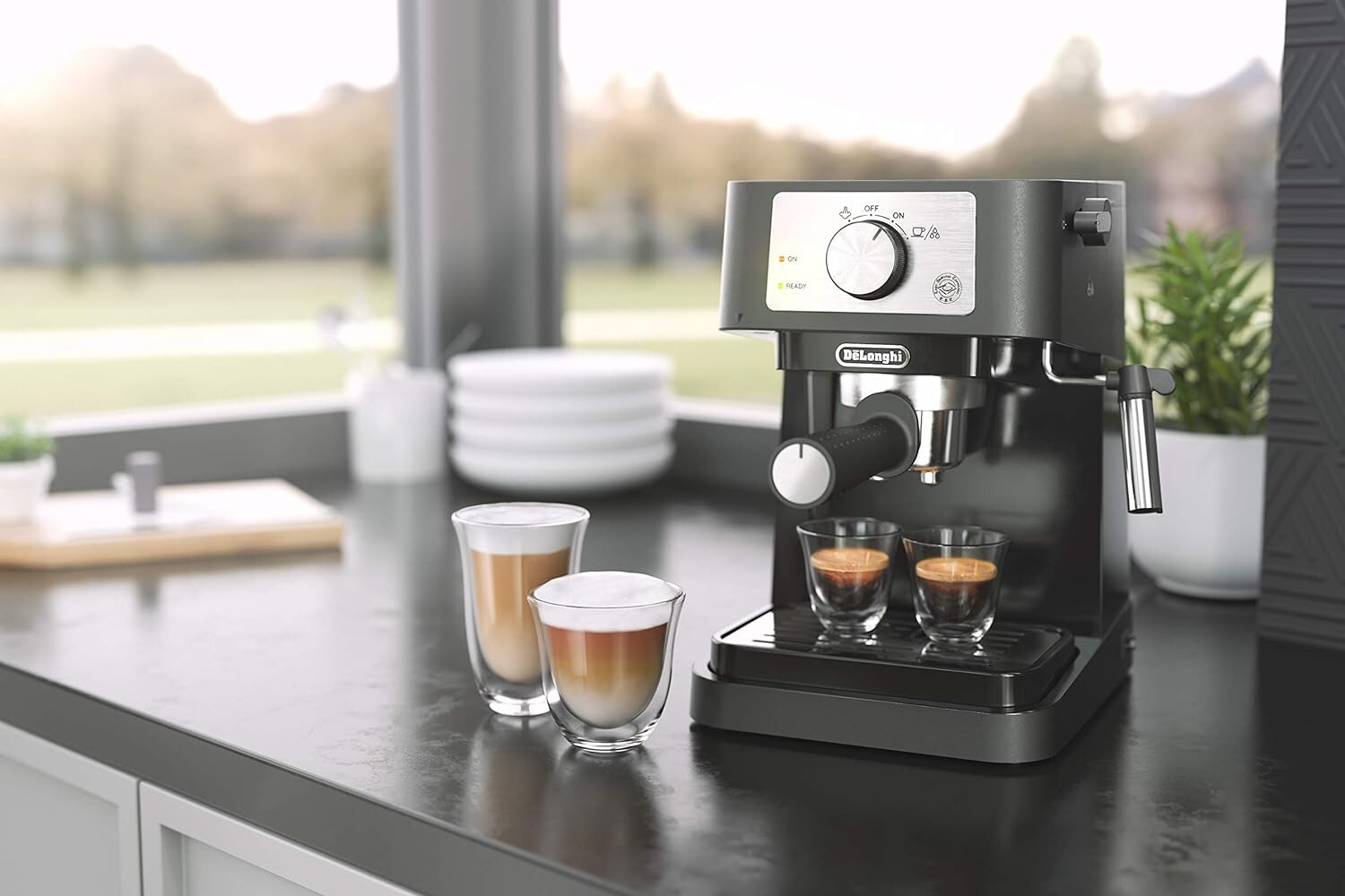 De'Longhi Stilosa Manual Espresso Machine Latte & Cappuccino Maker Steam Wand
