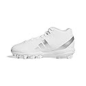 Adidas Unisex-Kid's Adizero Impact.2 Molded American Football, White/Silver Meta