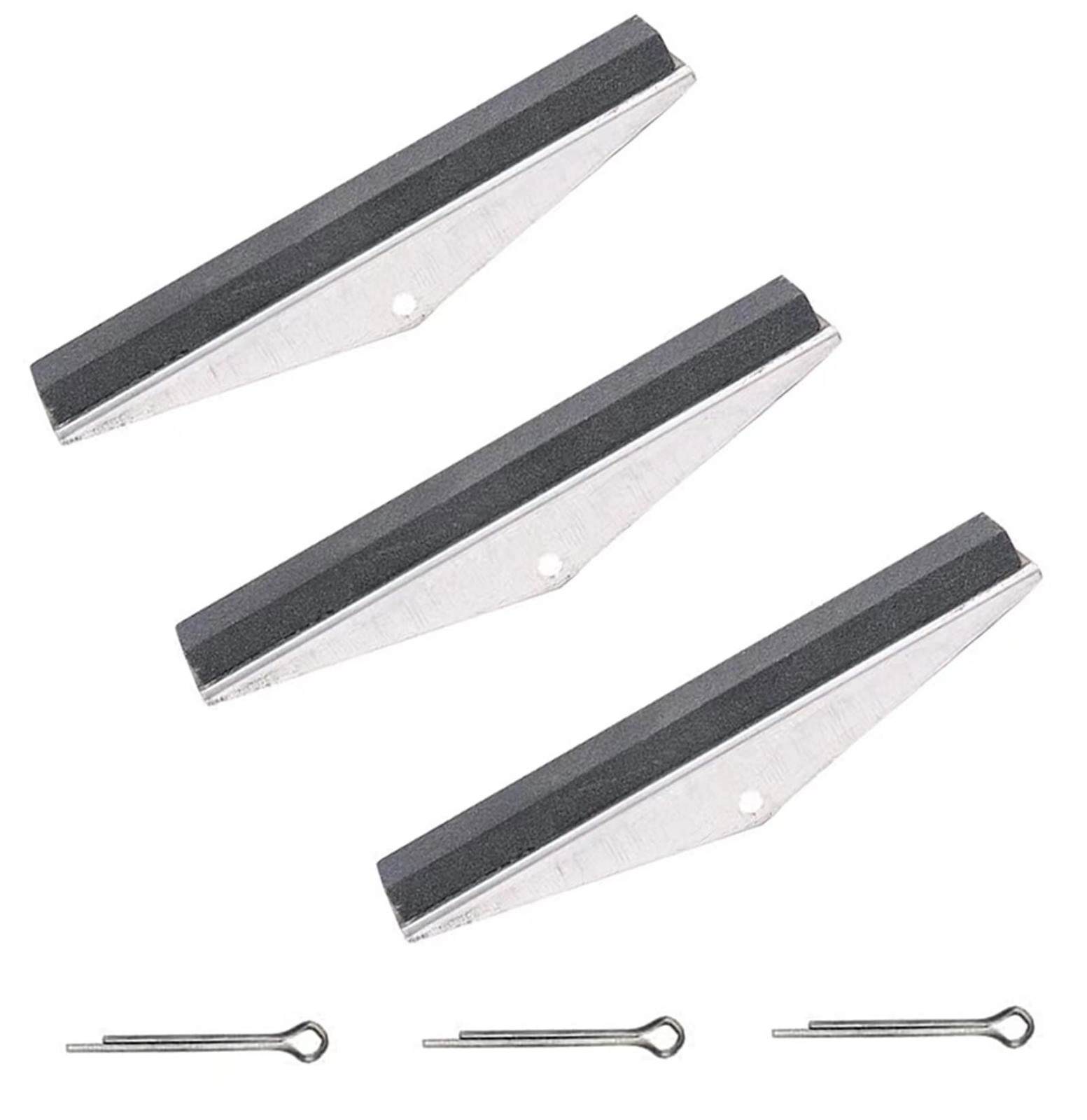 Cylinder Hone Stone Set 3-Piece 4" Long Replacement Stones 220 Grit