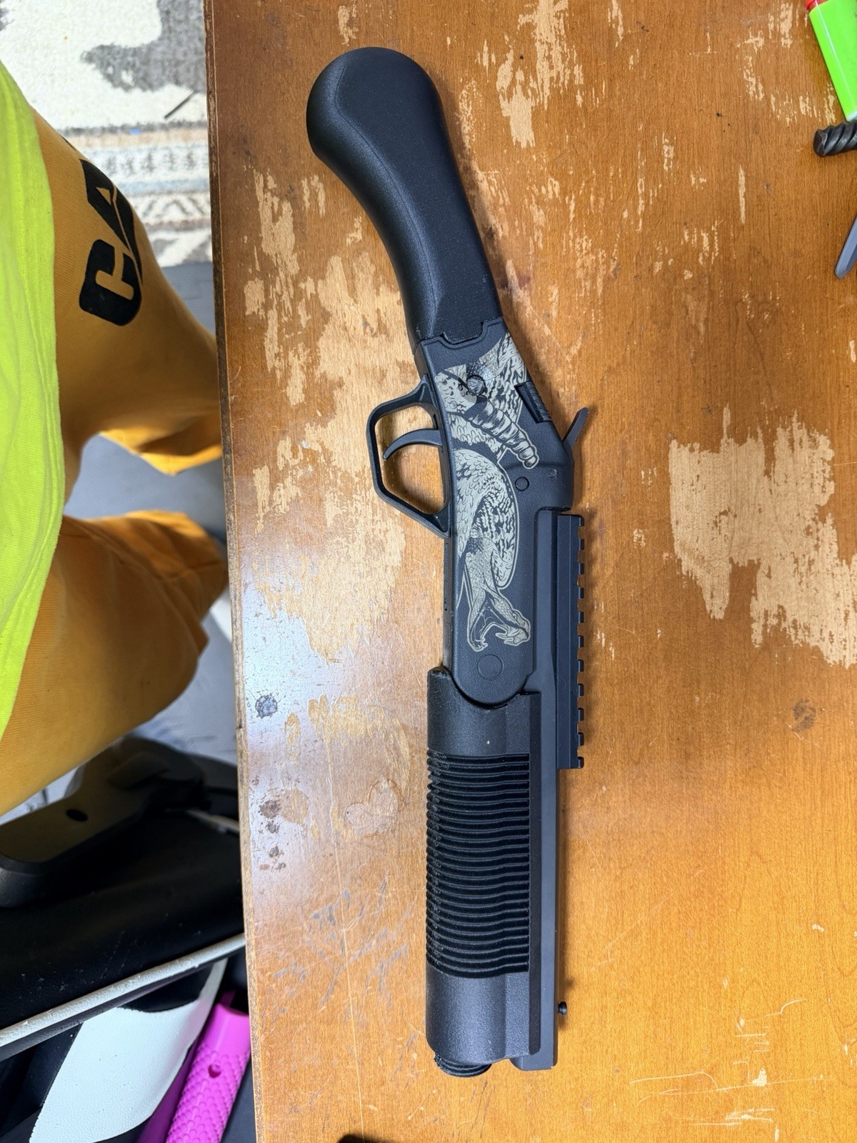 Fiberglass ABS Rossi Brawler 45/410 combo grip and forend