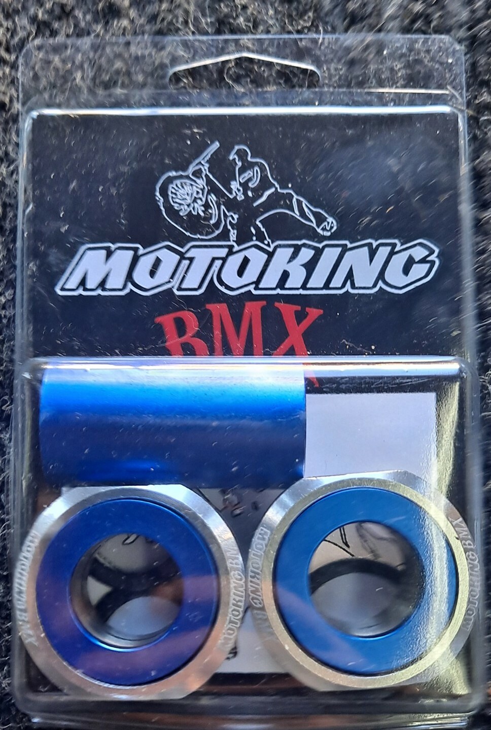 MOTOKING BMX EURO BB 19mm SILVER/BLUE Limited Edition