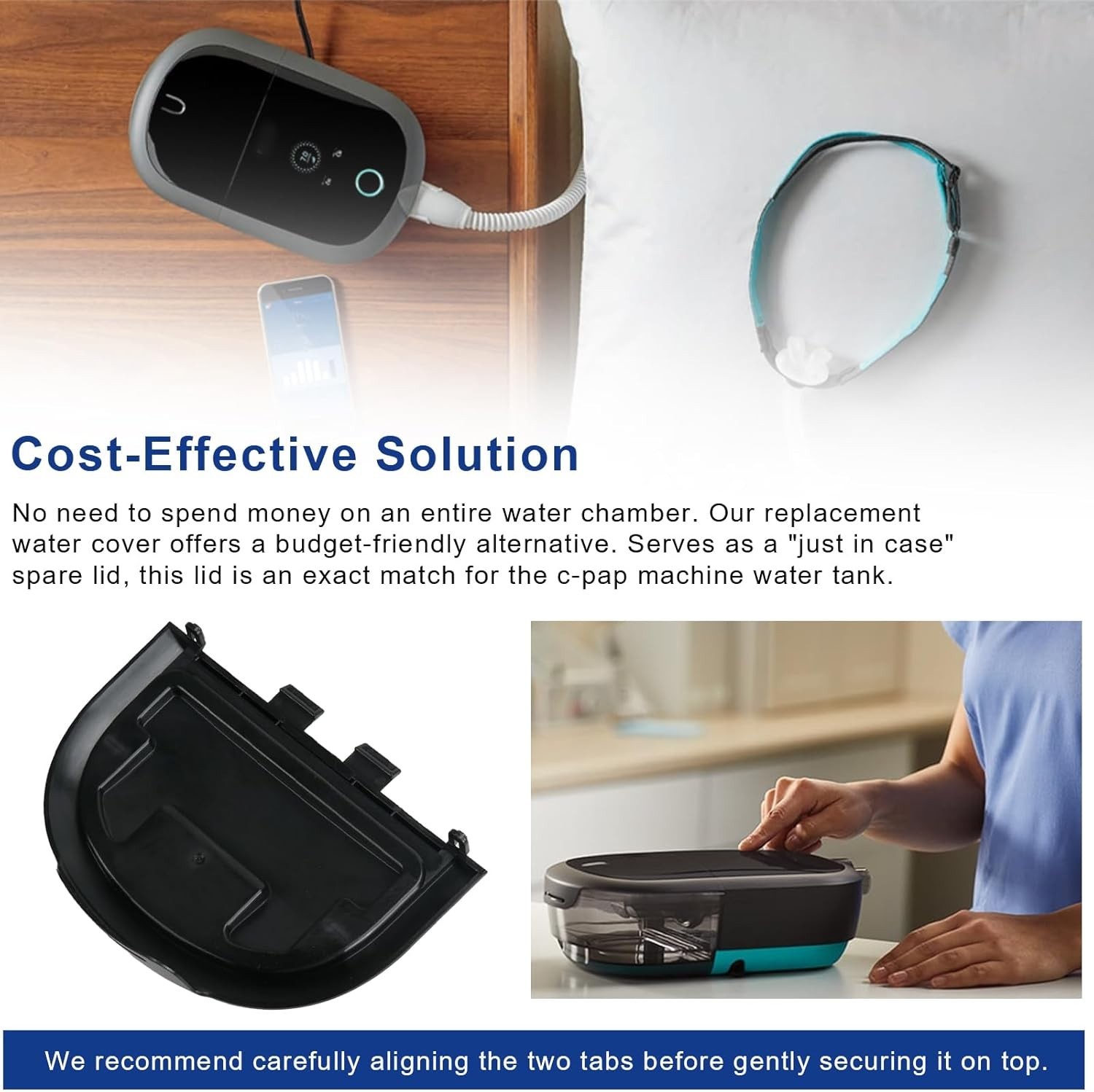 Durable Replacement Lid for Dream-Station 2 Humidifier - Easy Clean & Secure Fit